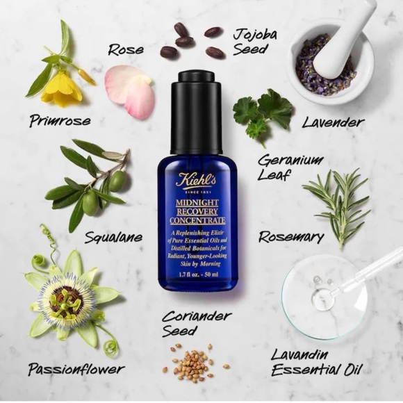 Kiehl's Midnight Recovery Concentrate Moisturizing Face Oil - Picture 2 of 2